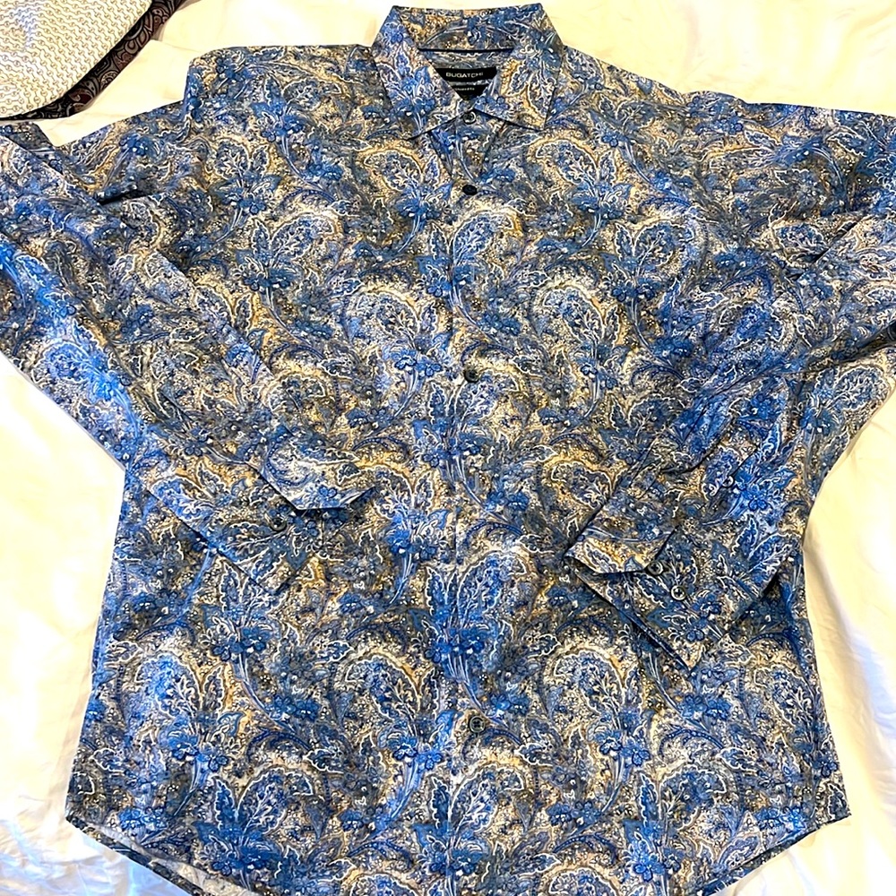 Worn Once Bugatchi Men Long Sleeve